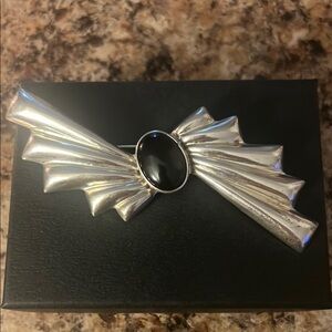 Abstract Silver Brooch